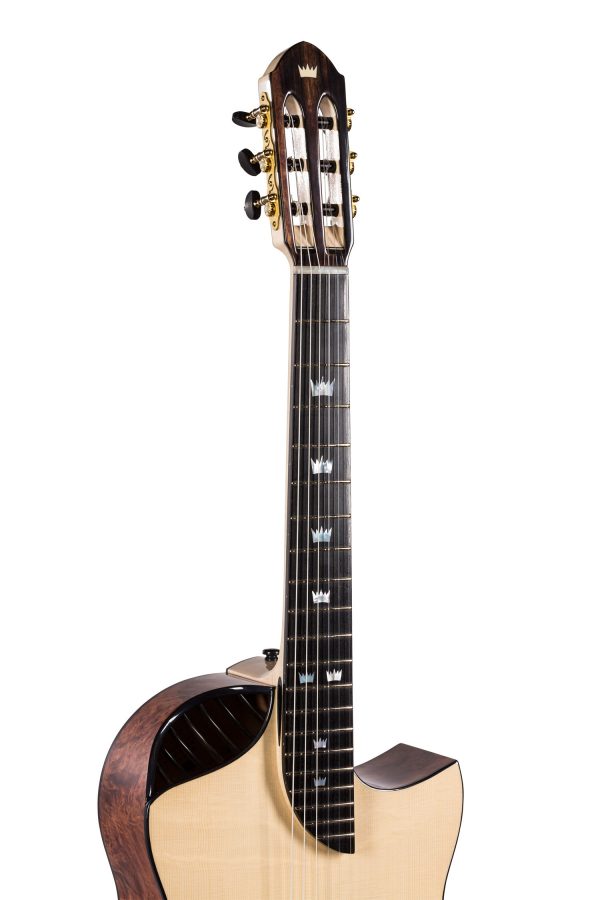 Gitara jazzowa lutnicza z nylonowymi strunami nr 205 - SPRZEDANA - obrazek 2